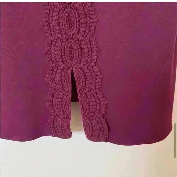 Daniel Rainn Purple Crochet Top From Stitch Fix Size Large - Picture 7 of 9